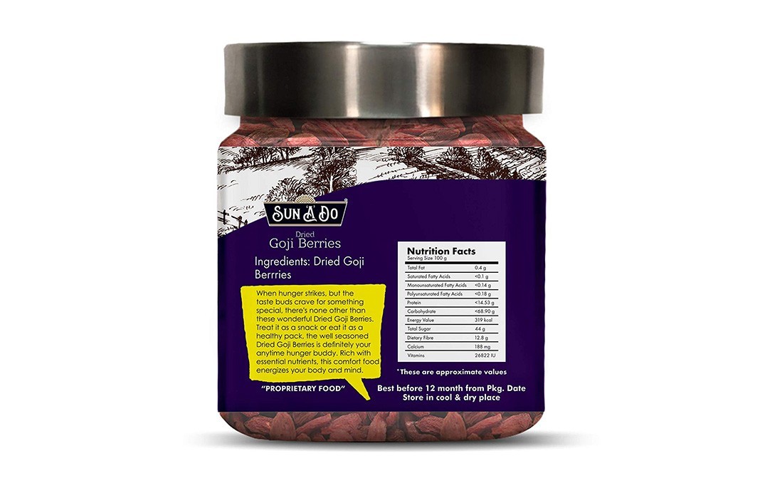 Sun A Do Dried Goji Berries    Jar  150 grams